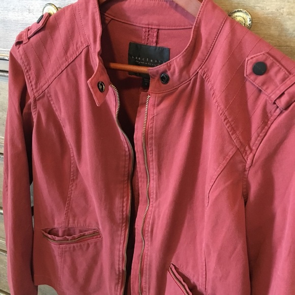 Sanctuary Burnt Red Moto Jacket - Picture 3 of 6